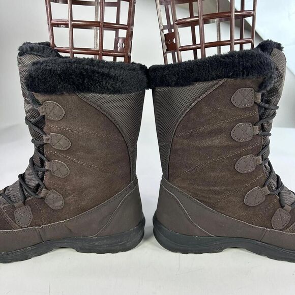 Kamik Women's Icelyns Boot US 7 Dark Brown Suede Winter Waterproof Boots NWT - Picture 9 of 13
